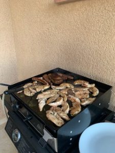 plancha à gaz