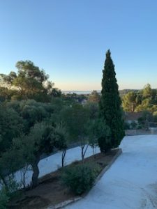 virage montée vue du garage